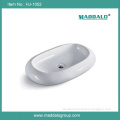 Washing Porcelain Sink, Oval Countertop Art Sink (HJ-1052)